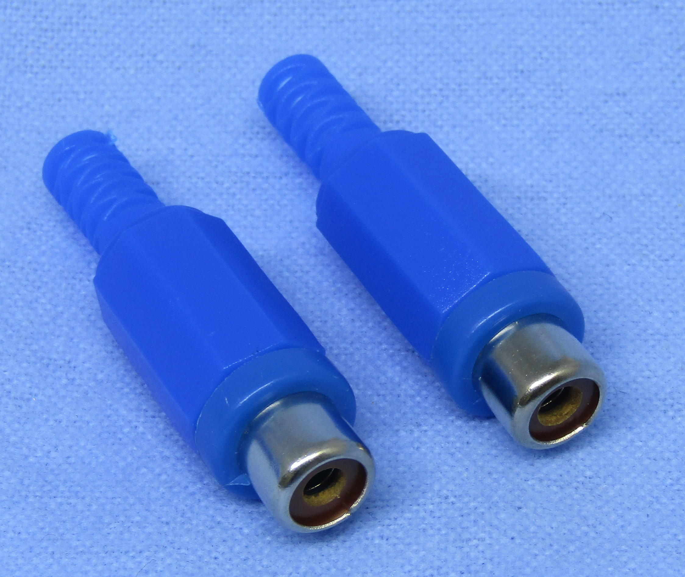 RCA JACK-BLUE PLASTIC HANDLE